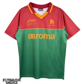 AS Roma 1995-1996 Retro Domácí Dres Krátký Rukáv
